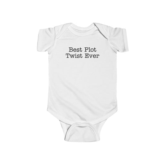 Best Plot Twist Ever Librarian Baby Onesie, Boho Baby Book Lover Gift, Baby Book Baby Bodysuit for Nursery Bookshelf, New Baby Gift